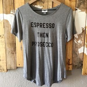 Old Navy Espresso Then Prosecco soft tee